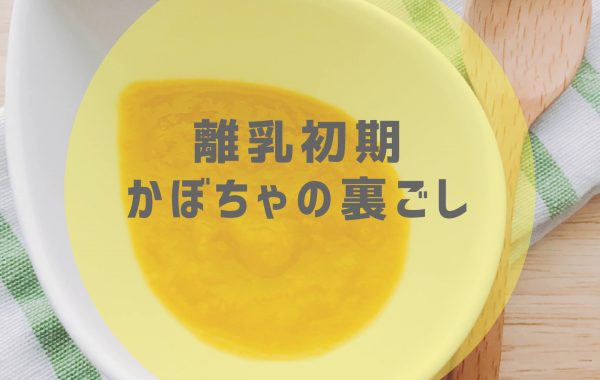 【離乳初期レシピ】かぼちゃの裏ごし