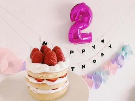 2歳の誕生日ケーキ